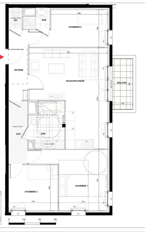 Appartement à vendre, 78m², Drancy