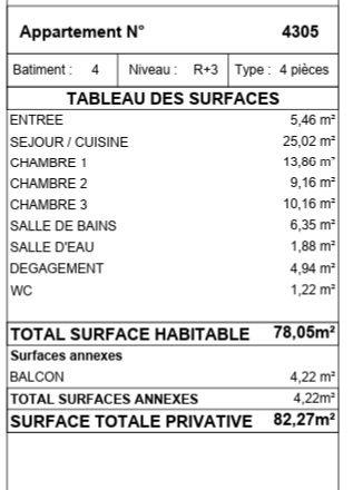 Appartement à vendre, 78m², Drancy