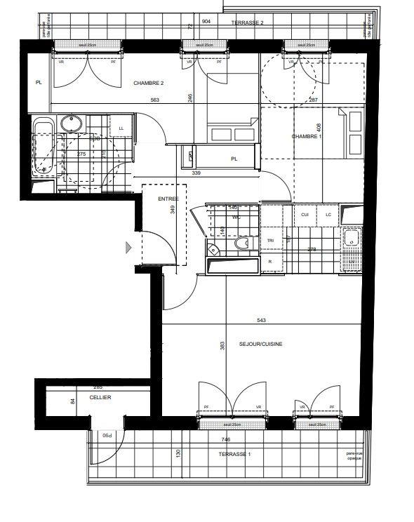 Appartement à vendre, 66m², Romainville