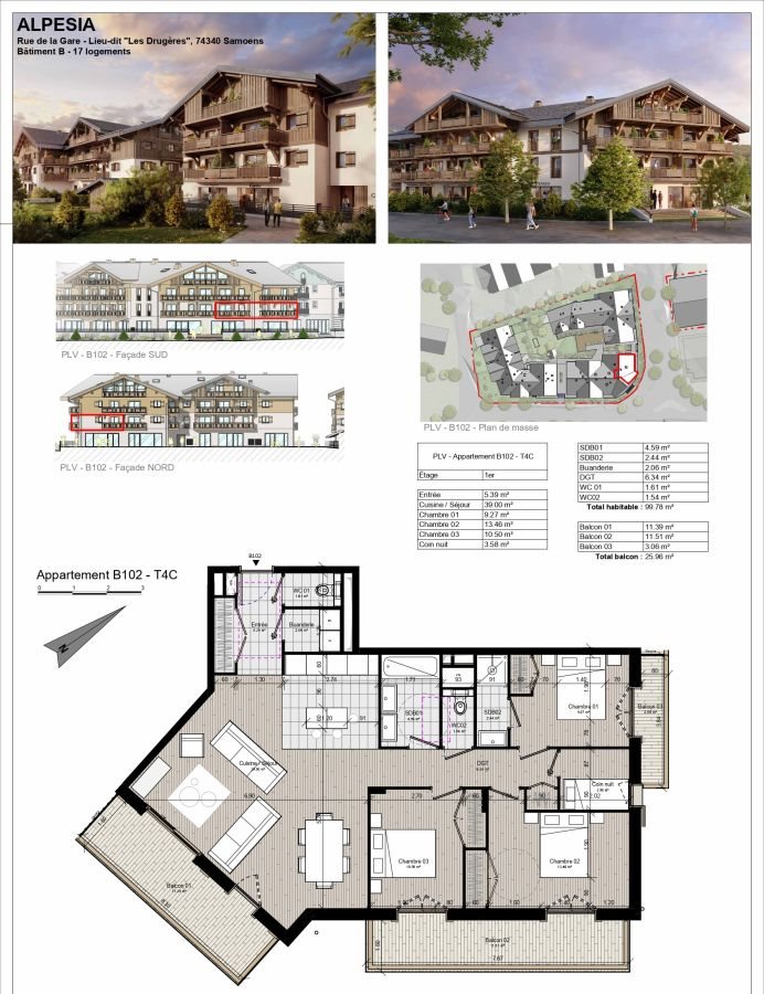Appartement à vendre, 100m², Samoëns
