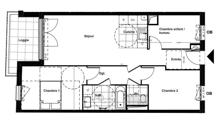 Appartement à vendre, 65m², Montreuil