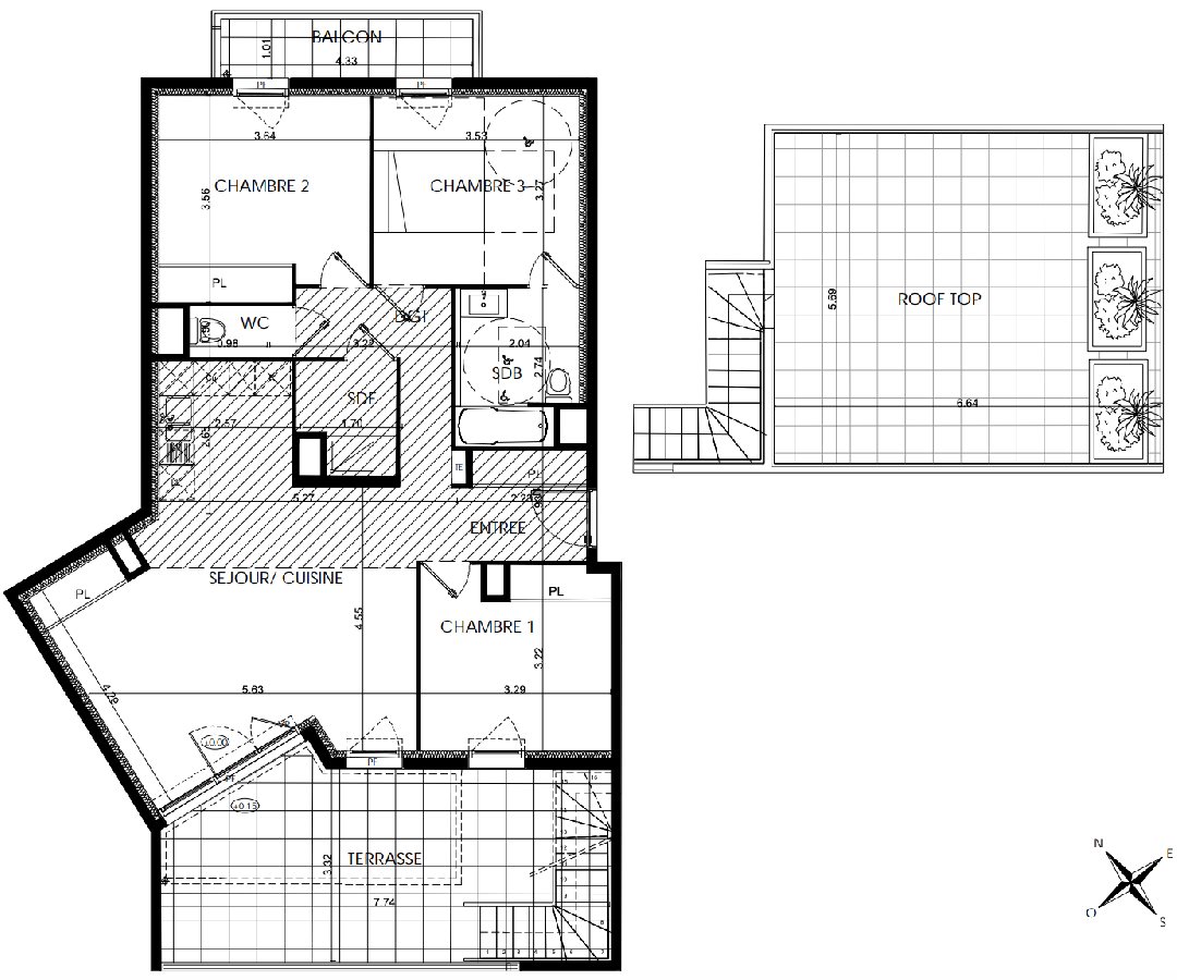 Appartement à vendre, 86m², Nîmes