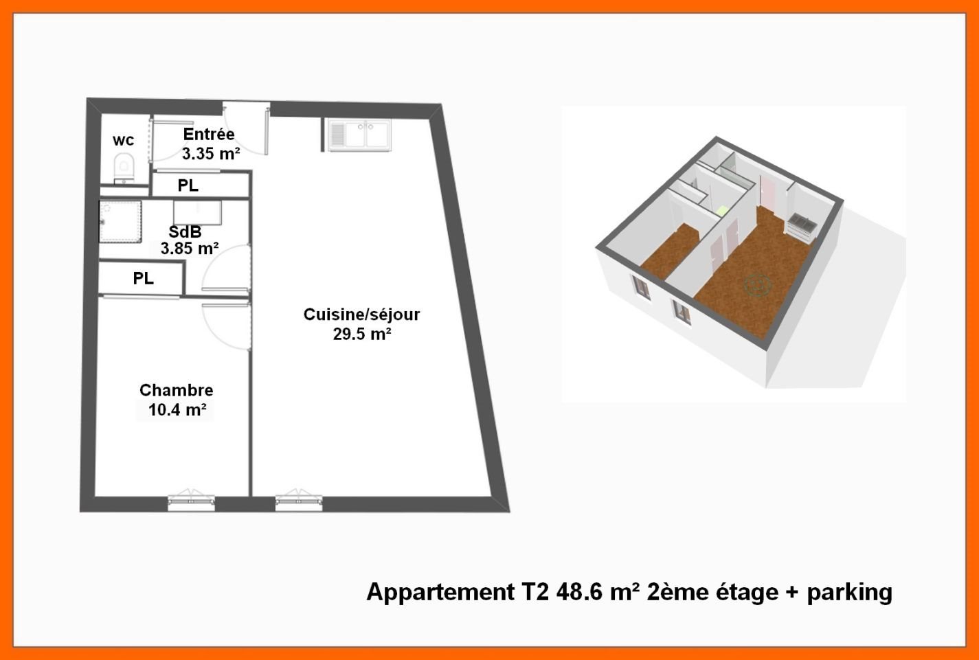 Appartement à vendre, 48m², Montluel