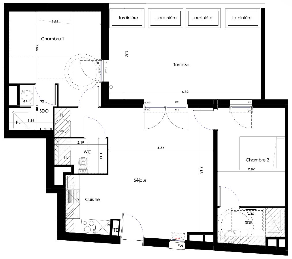 Appartement à vendre, 64m², Castelnau-le-Lez