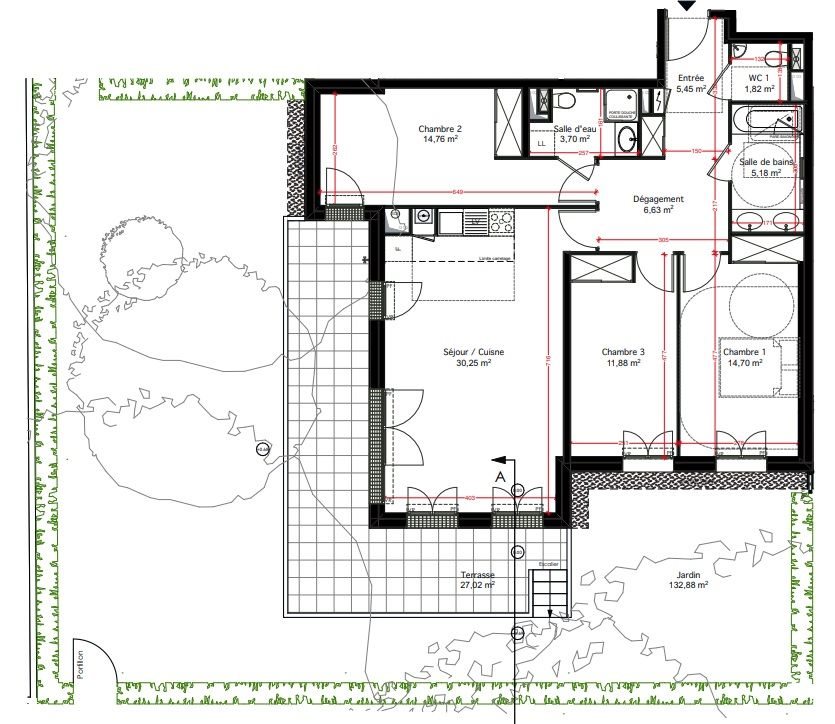 Appartement à vendre, 95m², Le Chesnay-Rocquencourt