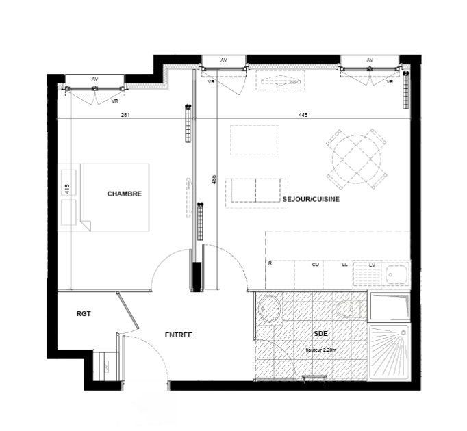 Appartement à vendre, 44m², Drancy