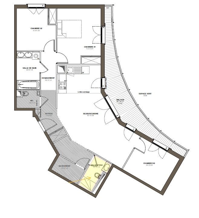 Appartement à vendre, 90m², Versailles