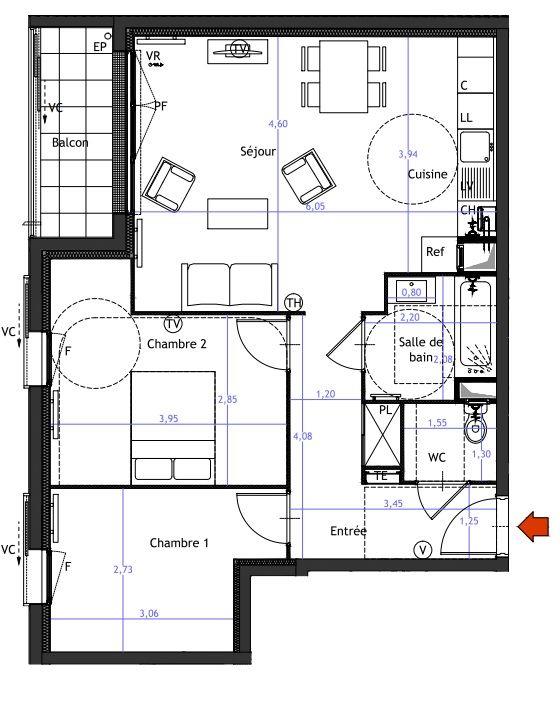 Appartement à vendre, 62m², Vitry-sur-Seine