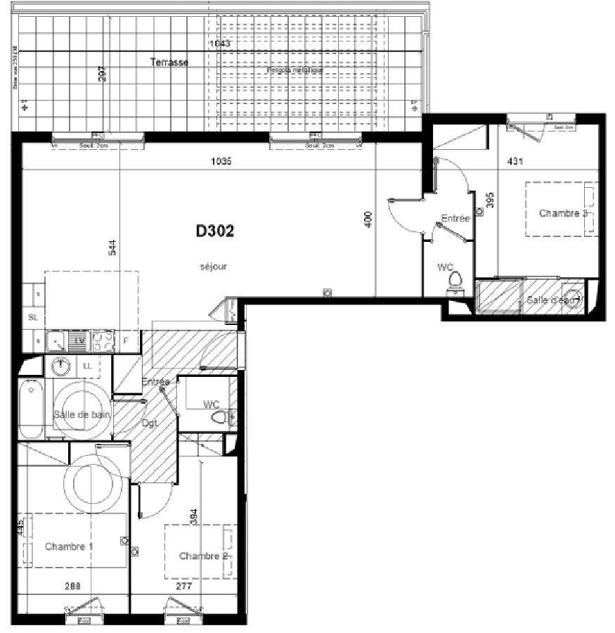 Appartement à vendre, 107m², Lunel