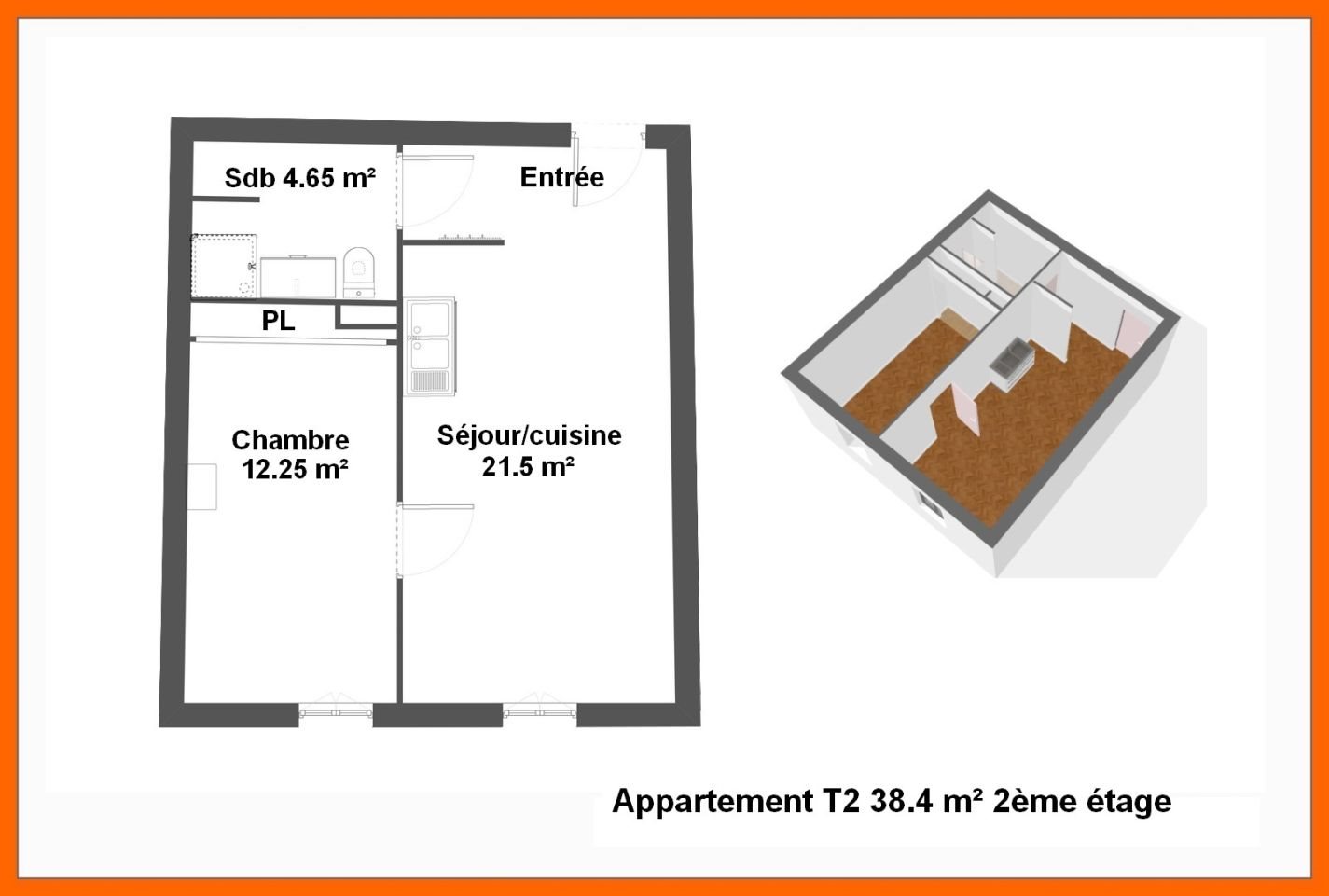Appartement à vendre, 38m², Montluel