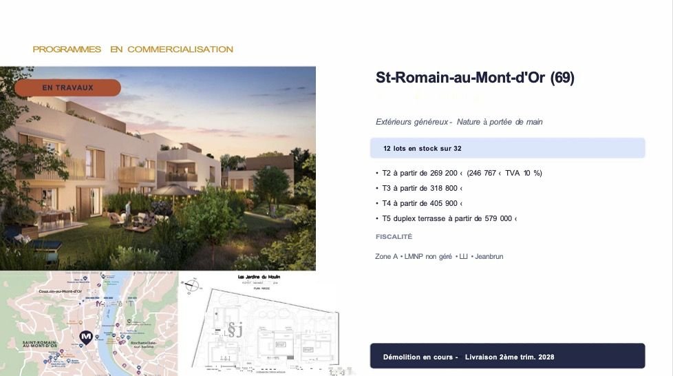 Appartement à vendre, 41m², Saint-Romain-au-Mont-d'Or