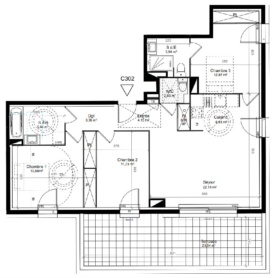 Appartement à vendre, 87m², Le Crès
