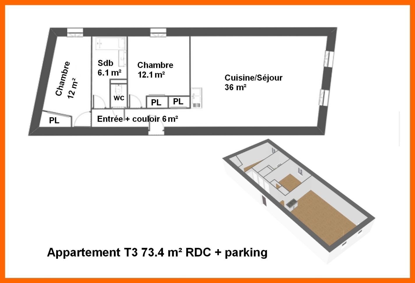 Appartement à vendre, 73m², Montluel