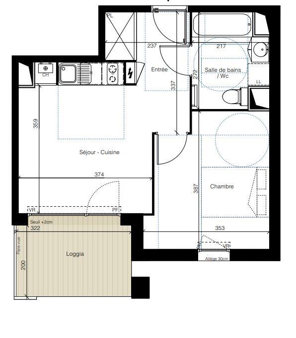 Appartement à vendre, 38m², Colomiers