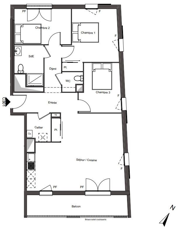 Appartement à vendre, 88m², Creil