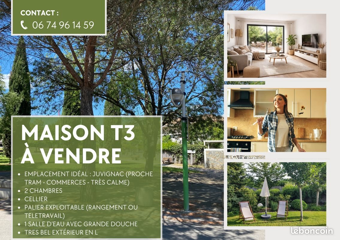 Maison à vendre, 70m², Juvignac