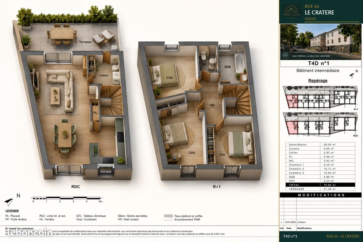 Maison à louer, 8m², Volvic