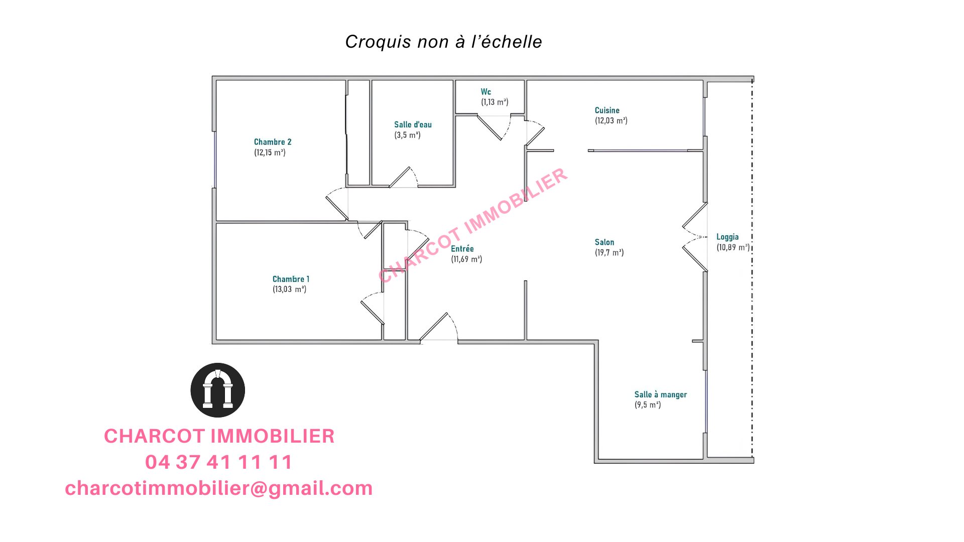 Appartement à vendre, 83m², Lyon 5ème