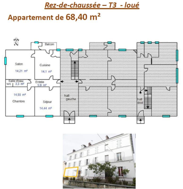 Appartement à vendre, 68m², Lons-le-Saunier