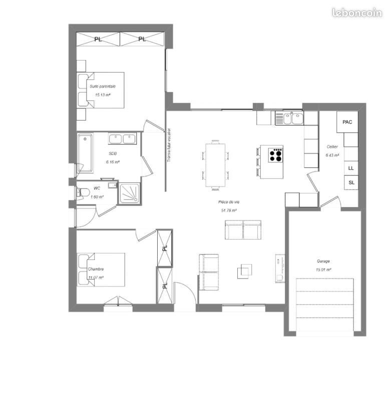 Maison à vendre, 90m², Saint-Martin-d'Auxigny