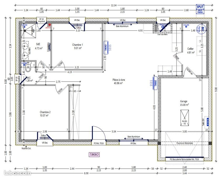 Maison à vendre, 70m², Saint-Doulchard