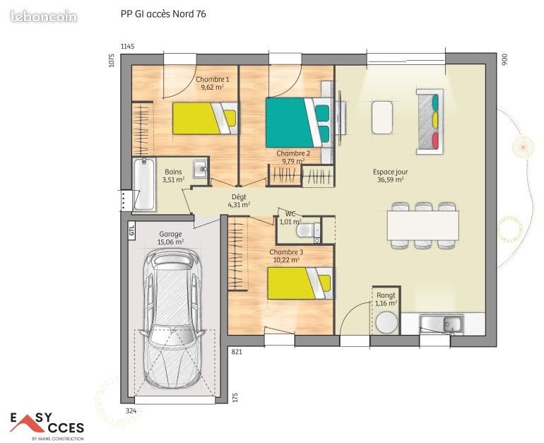Maison à vendre, 76m², Yvré-l'Evêque