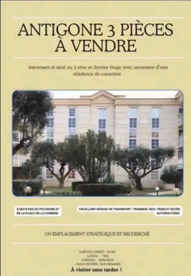 Appartement à vendre, 68m², Montpellier