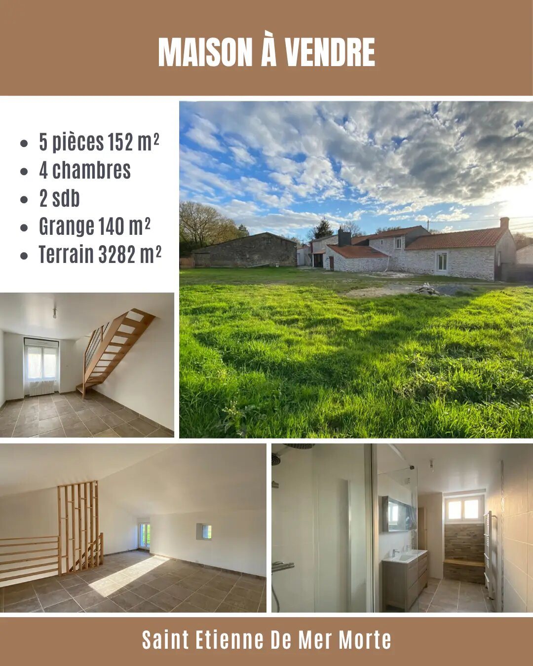 Maison à vendre, 152m², Saint-Etienne-de-Mer-Morte