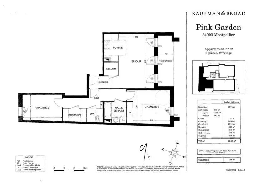 Appartement à vendre, 70m², Montpellier