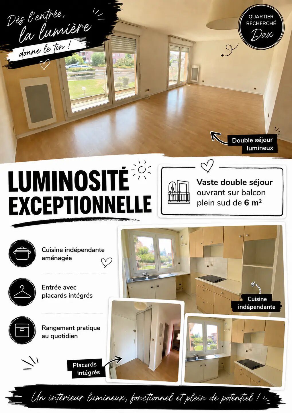 Appartement à vendre, 78m², Dax