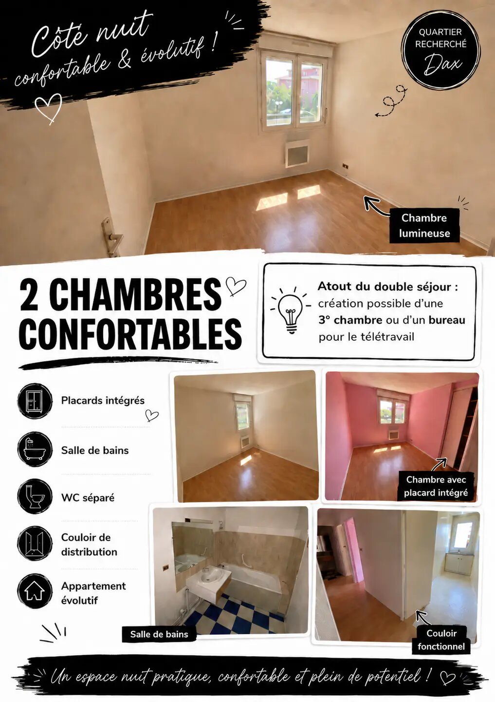 Appartement à vendre, 78m², Dax
