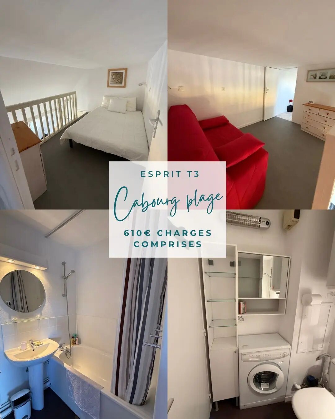 Appartement à louer, 19m², Cabourg