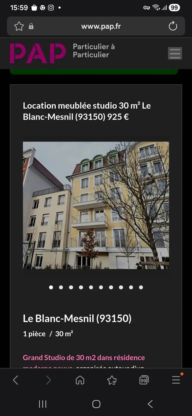 Appartement à louer, 30m², Le Blanc-Mesnil