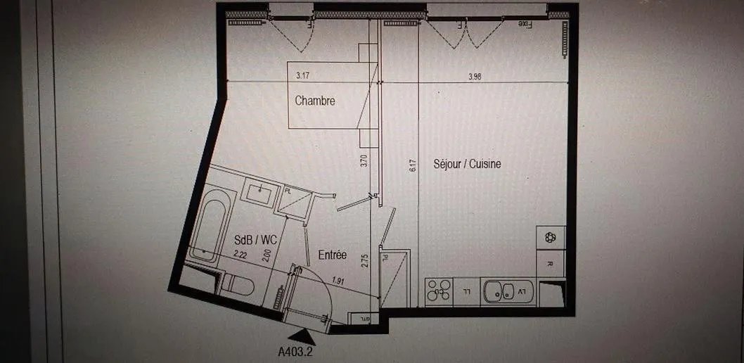 Appartement à louer, 46m², Nanterre