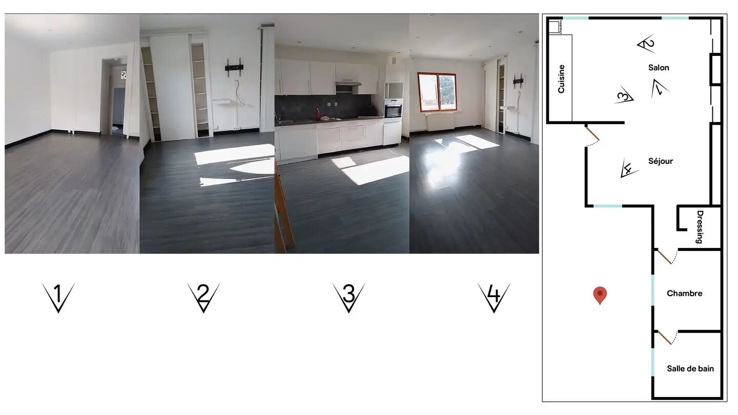 Appartement à louer, 80m², Lille