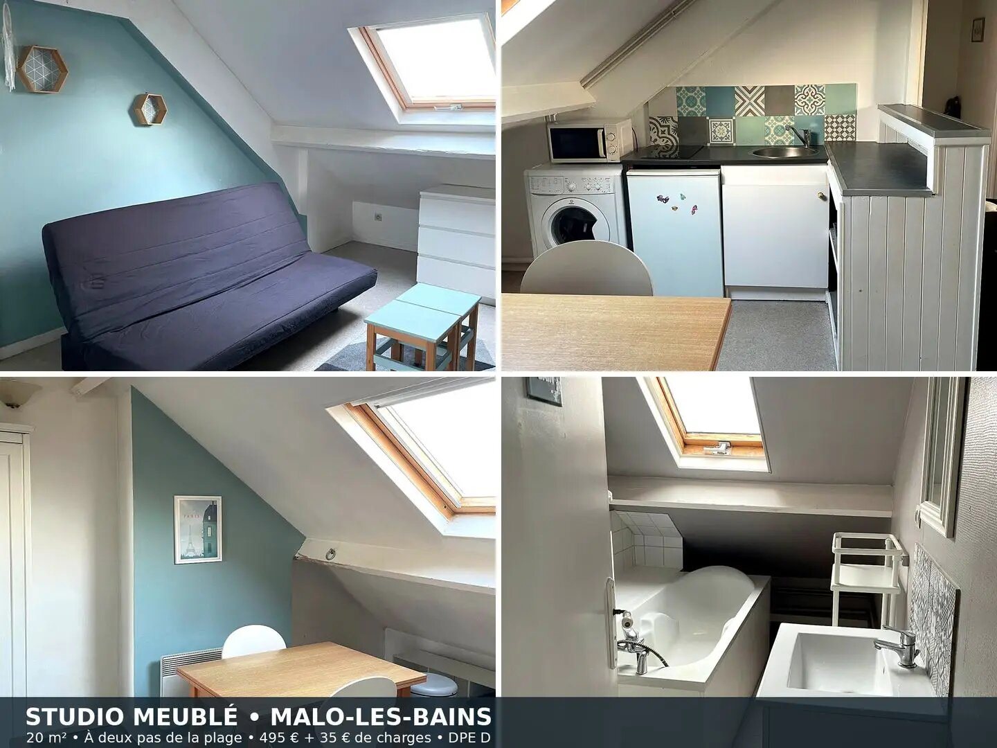 Appartement à louer, 20m², Dunkerque