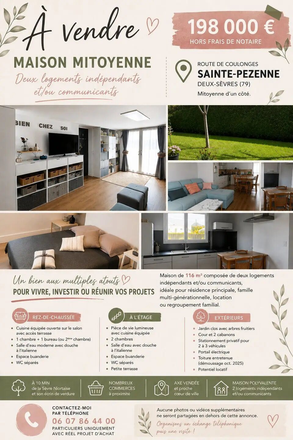 Maison à vendre, 116m², Niort