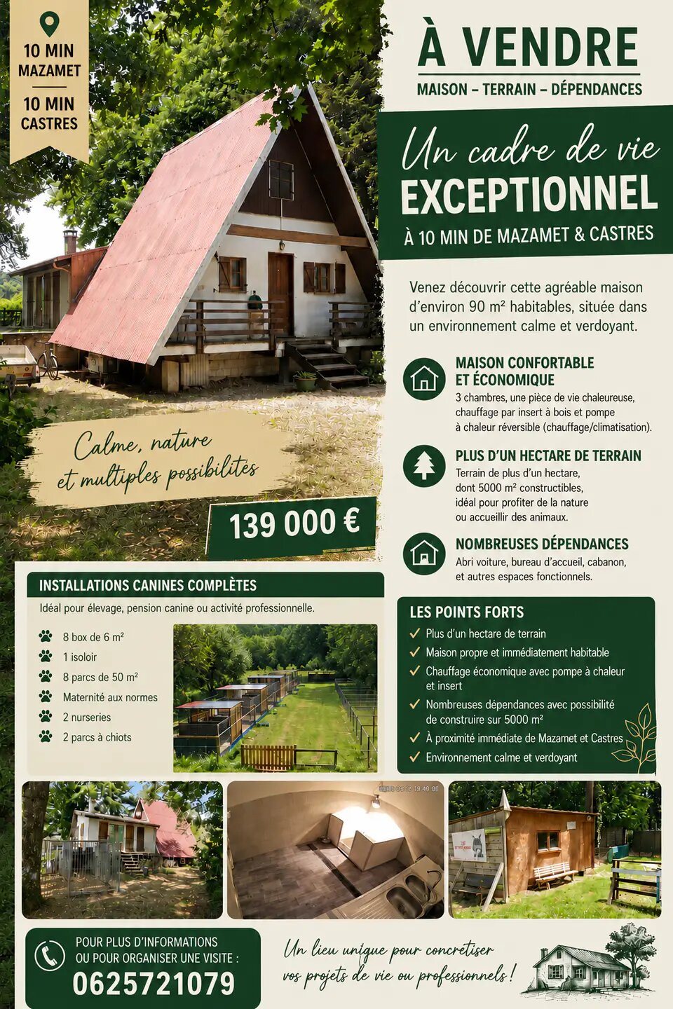 Maison à vendre, 90m², Pont-de-Larn