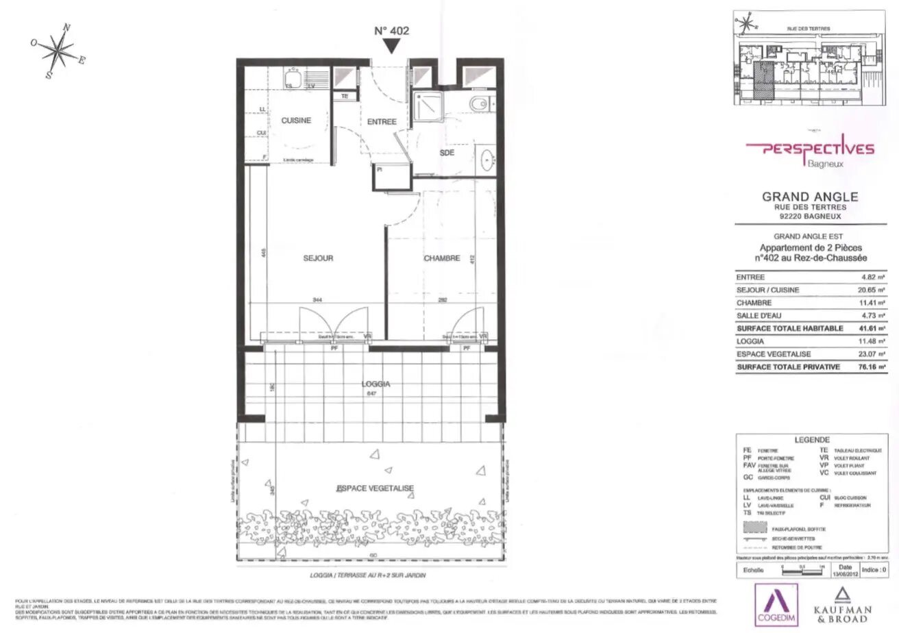 Appartement à louer, 42m², Bagneux
