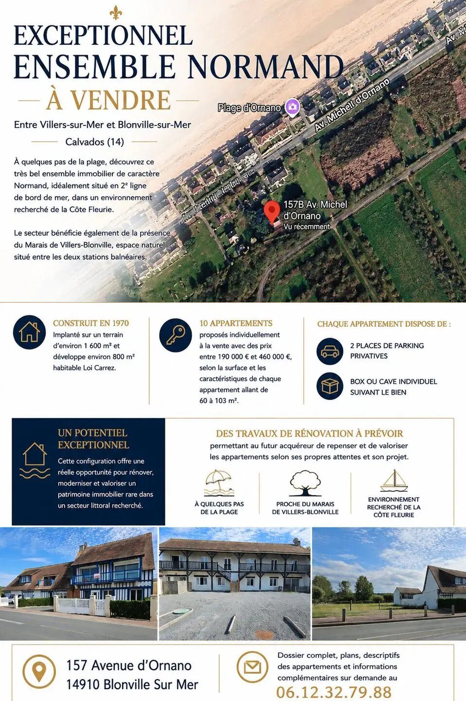 Appartement à vendre, 800m², Blonville-sur-Mer