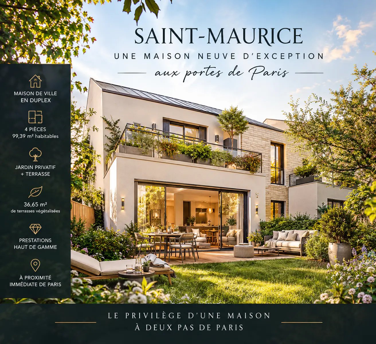 Maison à vendre, 100m², Saint-Maurice