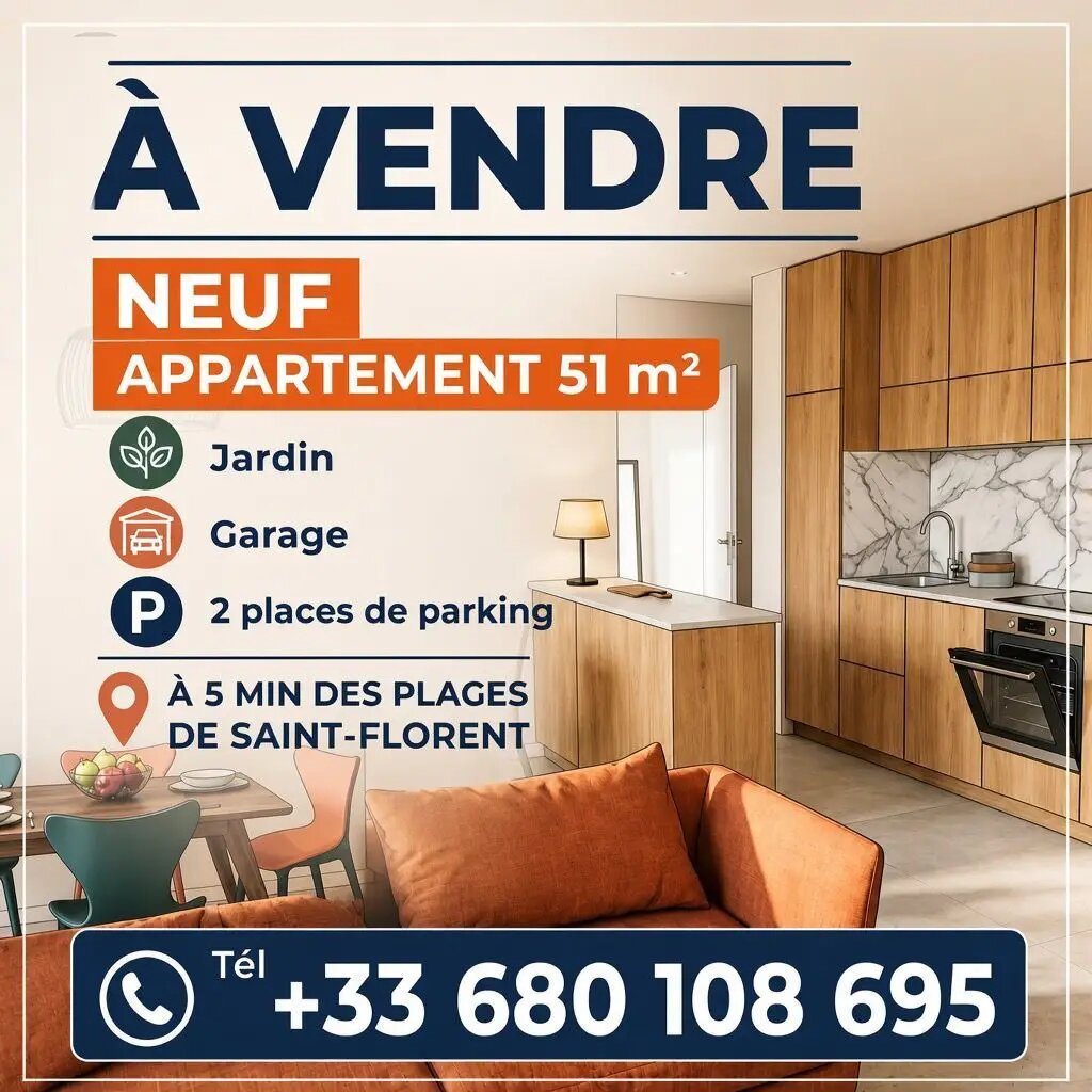 Appartement à vendre, 51m², Oletta