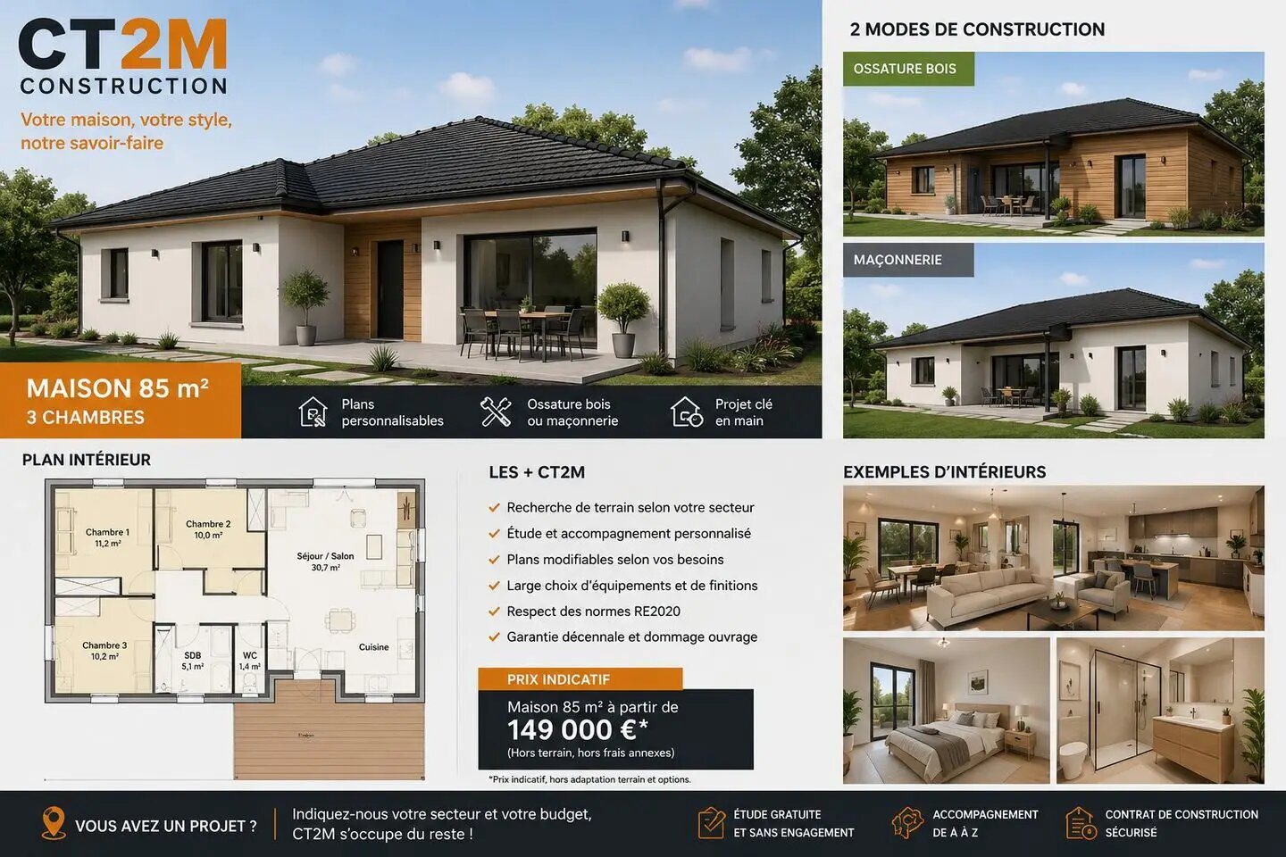 Maison à vendre, 80m², Saintes