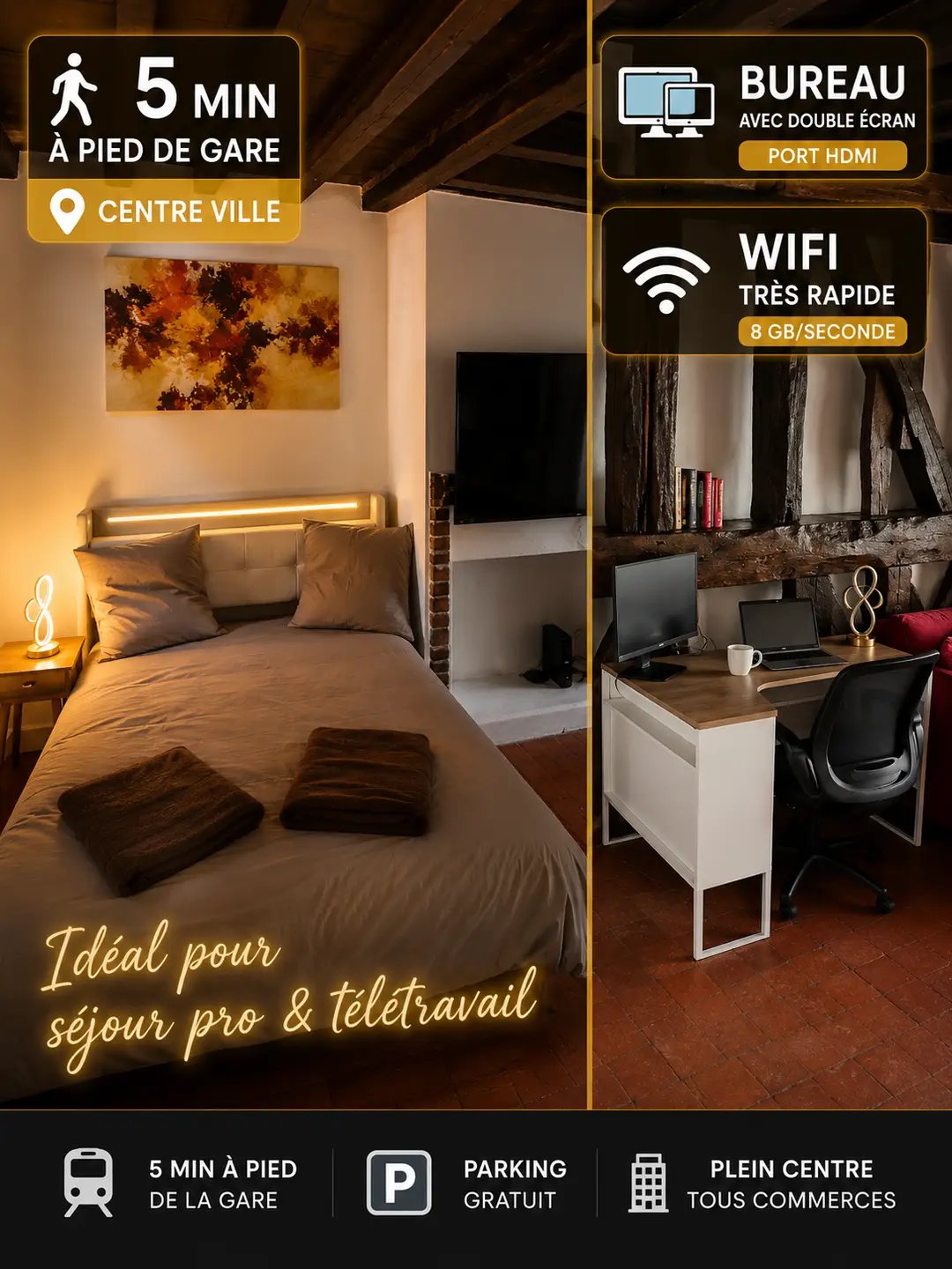 Appartement à louer, 40m², La Loupe