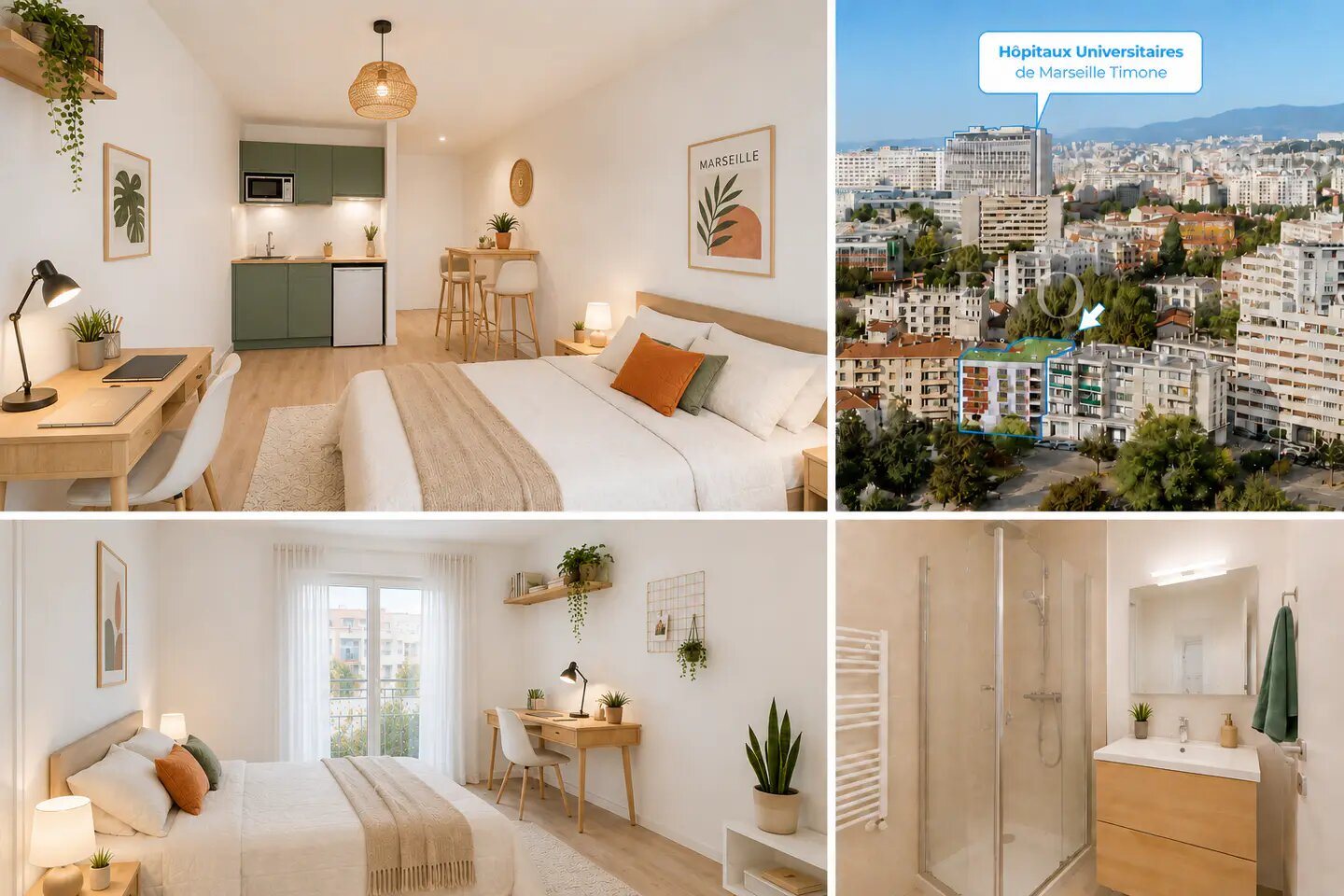 Appartement à louer, 26m², Marseille 10ème