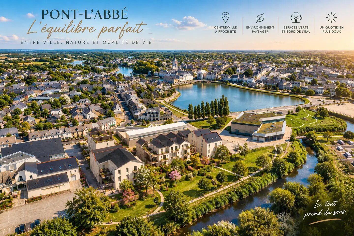 Appartement à vendre, 46m², Pont-l'Abbé