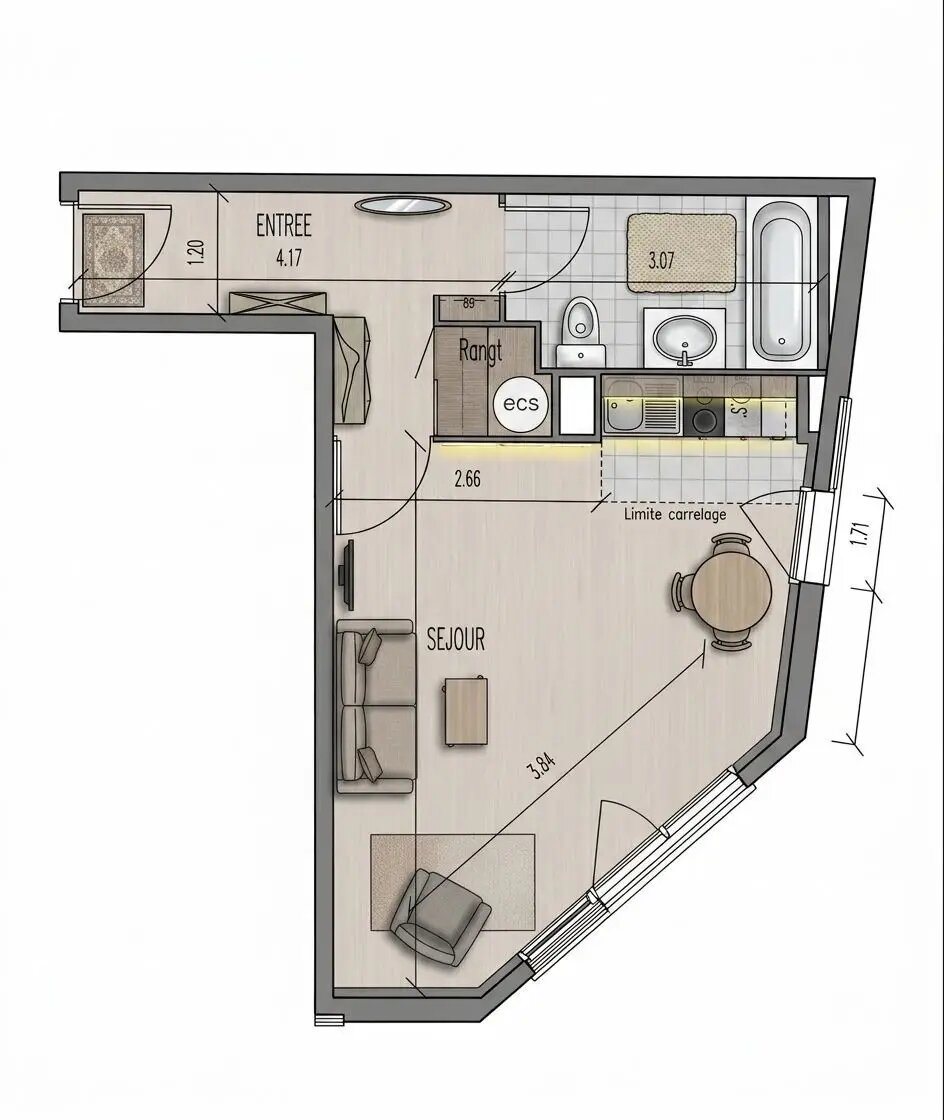 Appartement à vendre, 34m², Boulogne-Billancourt