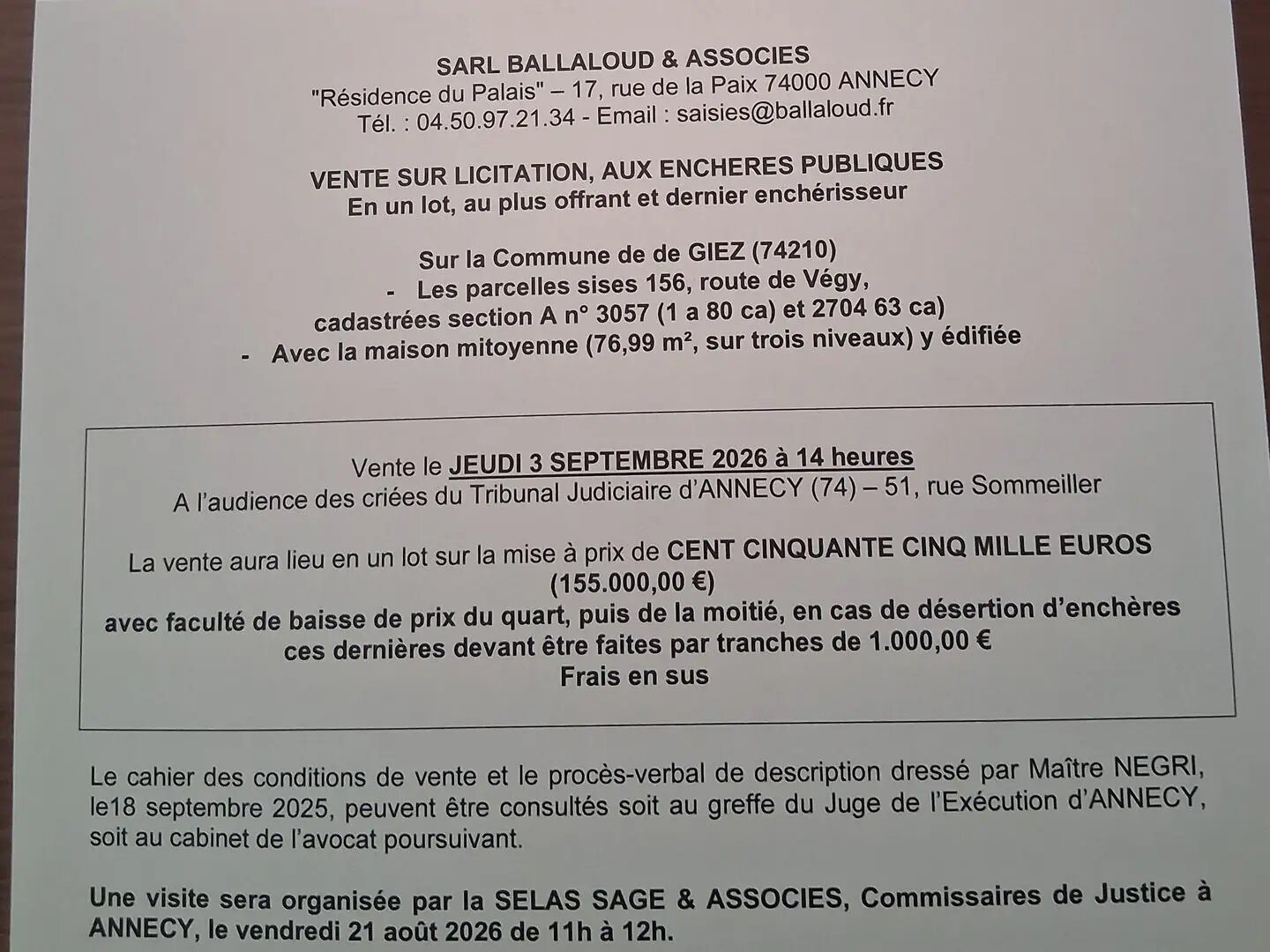 Maison à vendre, 76m², Giez