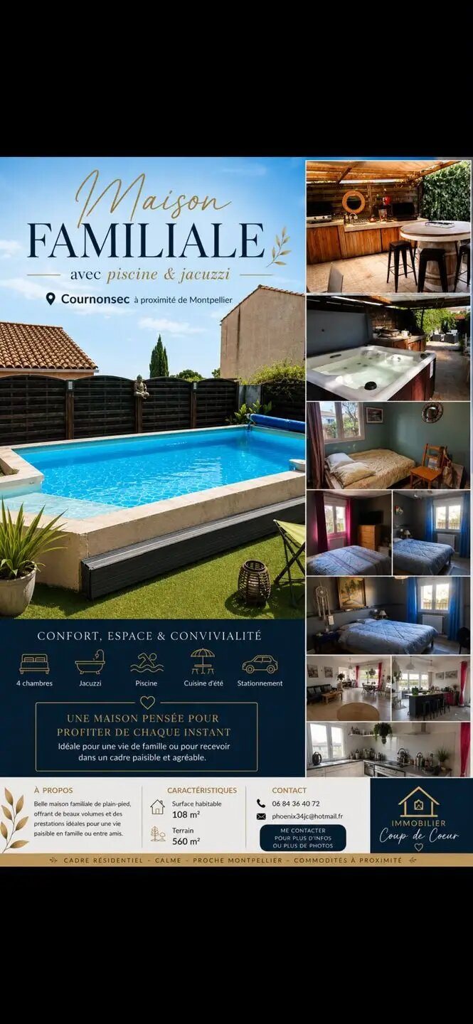 Maison à vendre, 108m², Cournonsec