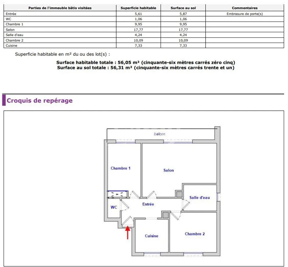 Appartement à louer, 56m², Villers-sous-Saint-Leu